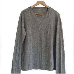 Gray larGe Men’s lonG sleeve shirt J. Crew